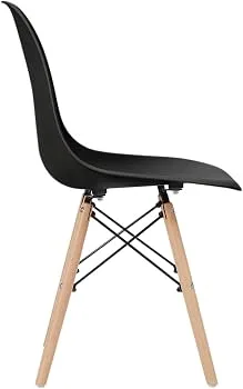Allan Black Molded Plastic Dining Chair