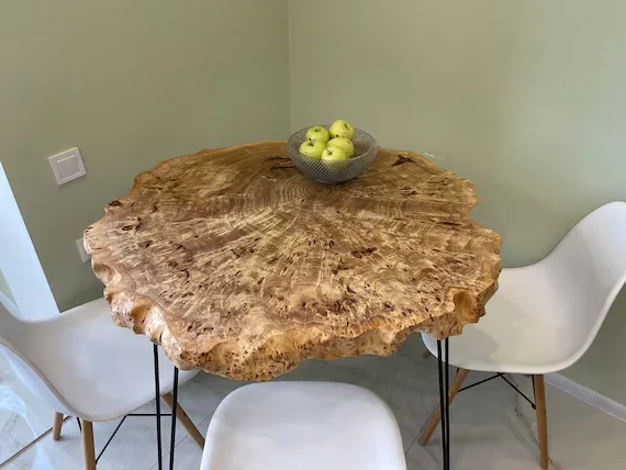 Round Live Edge Coffee Table