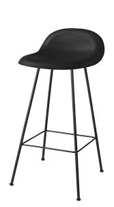 Black Plastic Bar Stool