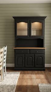 Black Farmhouse Buffet Hutch
