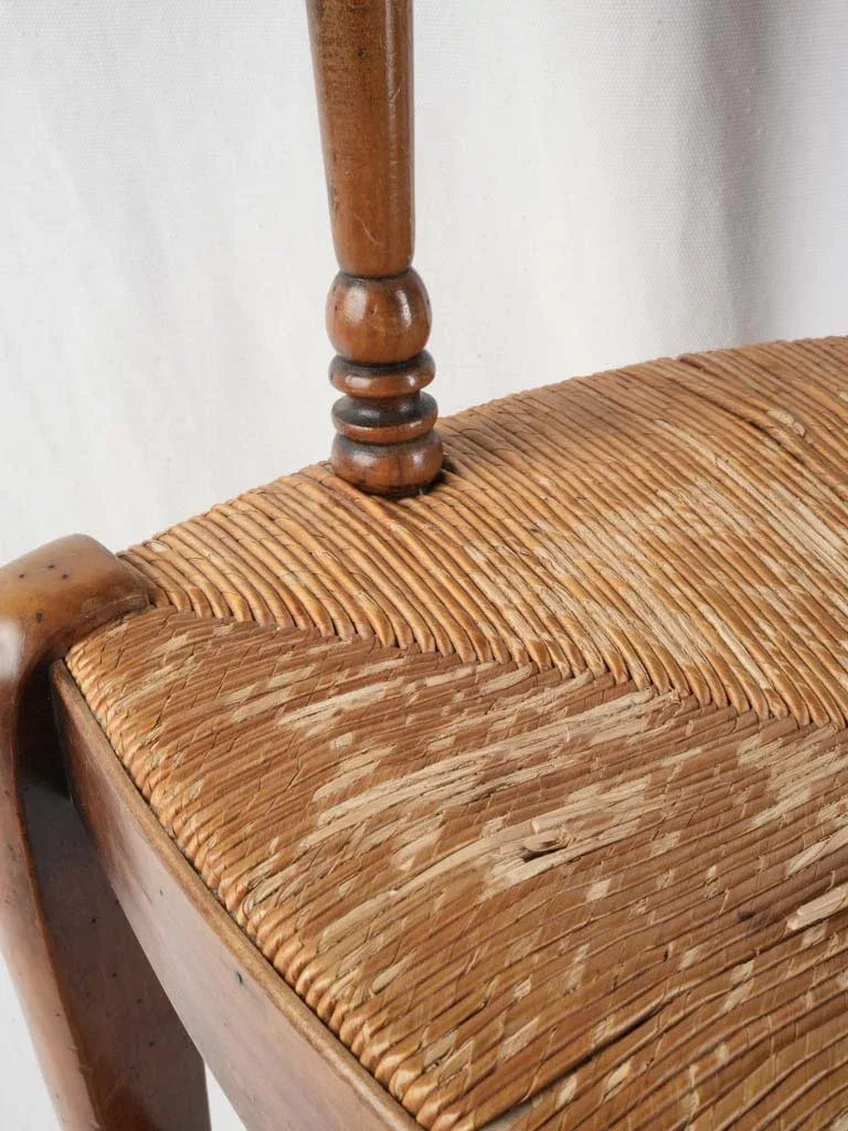Lyre-Back Provencal Wood Armchair