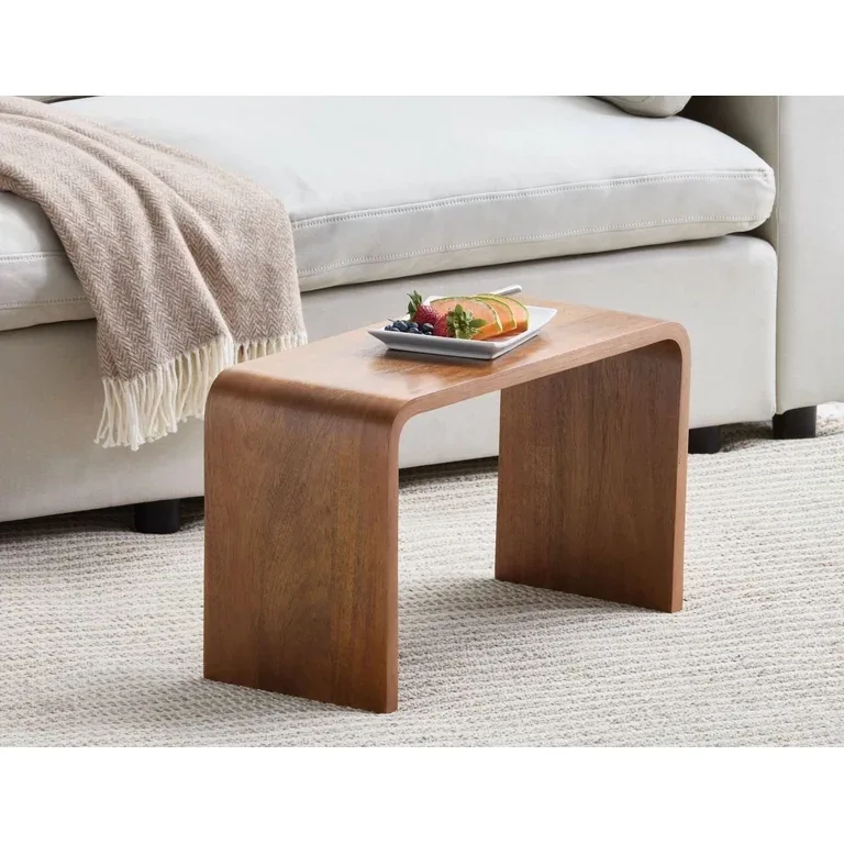 Amelia Mid-Century Modern Bentwood Side Table
