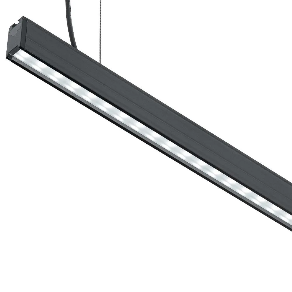 Matte Black Linear Pendant Light