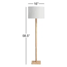 Phipps Natural Wood Floor Lamp