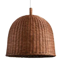 Brown Rattan Woven Pendant Light
