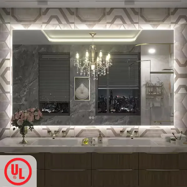 Apmir Rectangular Backlit Bathroom Mirror