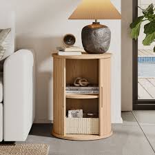 George Oliver Leathia Fluted Round End Tables