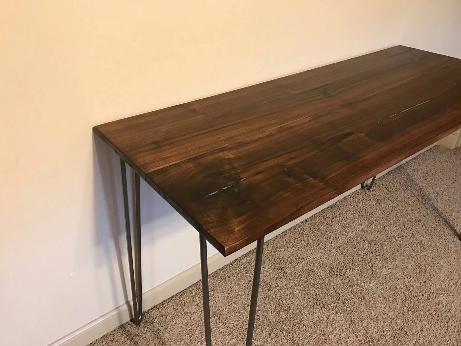 Walnut Industrial Desk