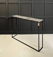 Minimalist Steel Console Table
