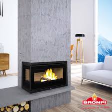 Bronpi panama Modern Black Fireplace Insert