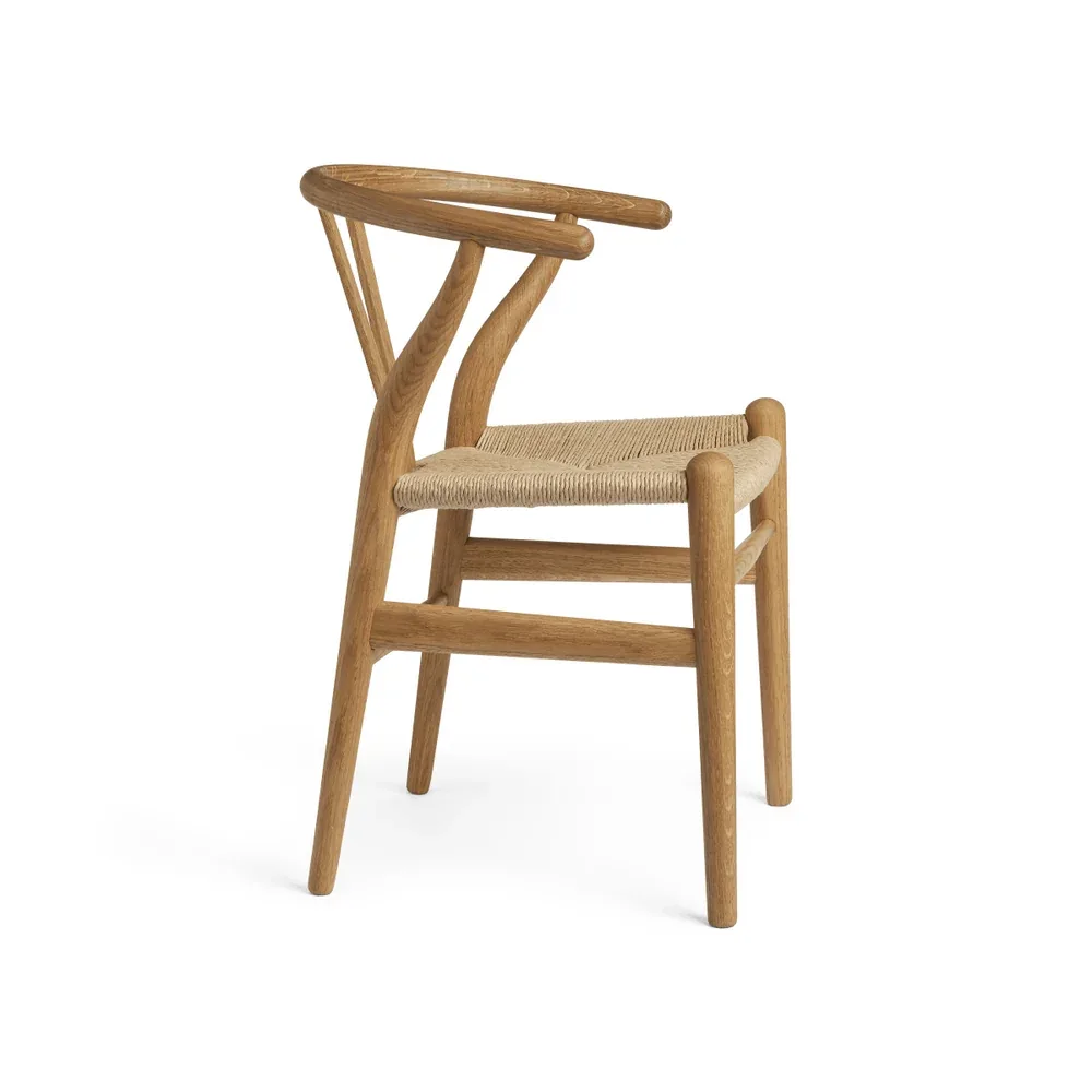Natural Wood Wishbone Dining Chair