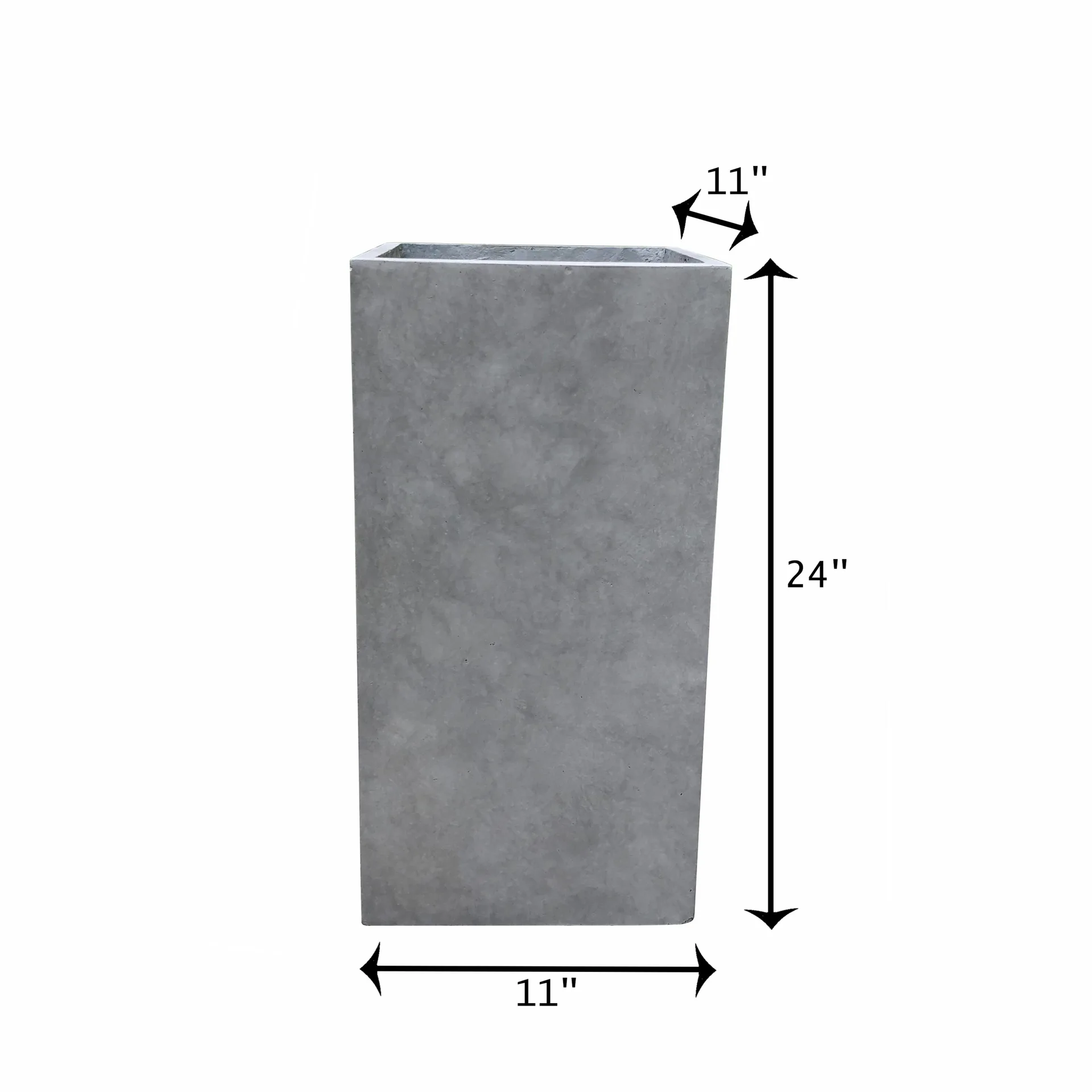 Kante Gray Concrete Rectangular Potted Plant