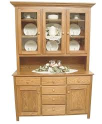 Shaker Oak Wooden Hutch Cabinet