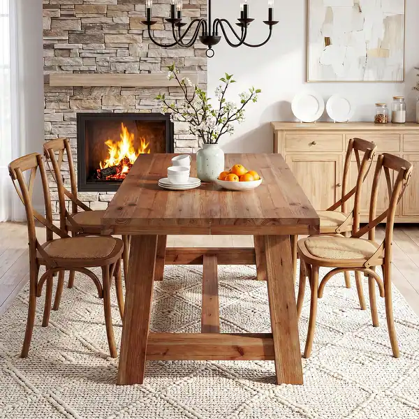 Solid Wood Rectangular Dining Table