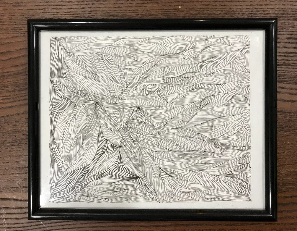 Black and White Abstract Framed Wall Art