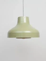 Laurent Bell Matte Green Metal Pendant Light