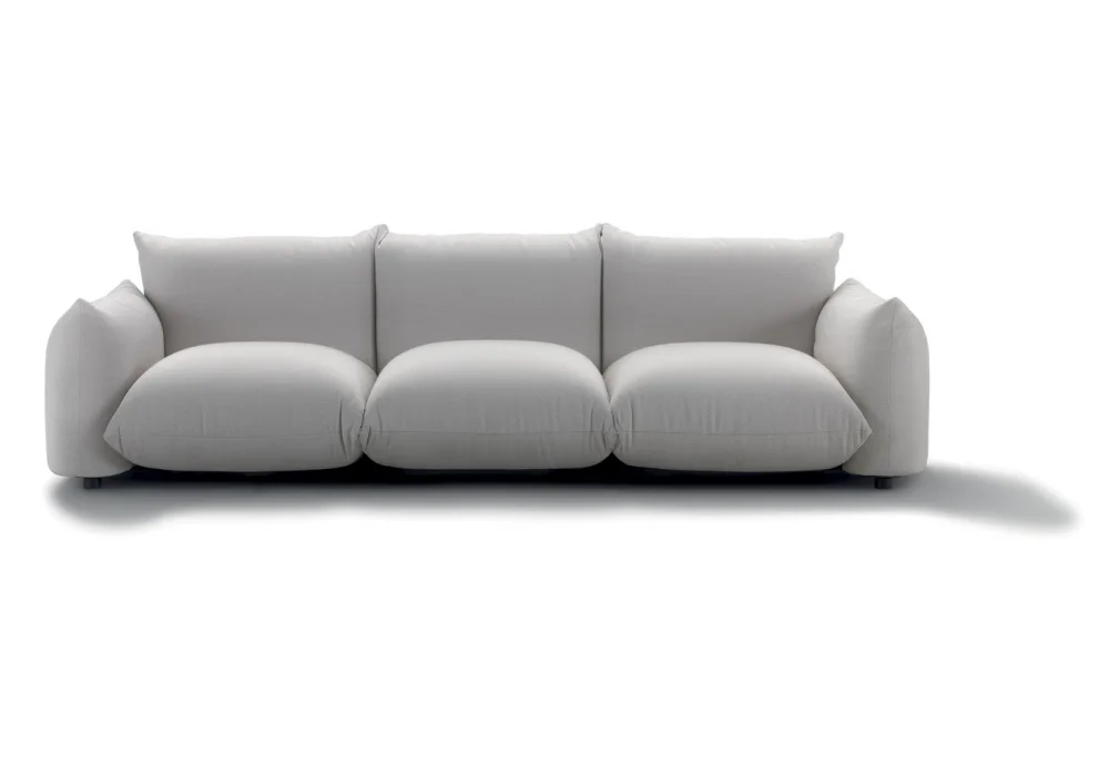 Marenco Contemporary Fabric Low Profile Sofa