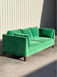IKEA Stockholm Green Velvet Sofa