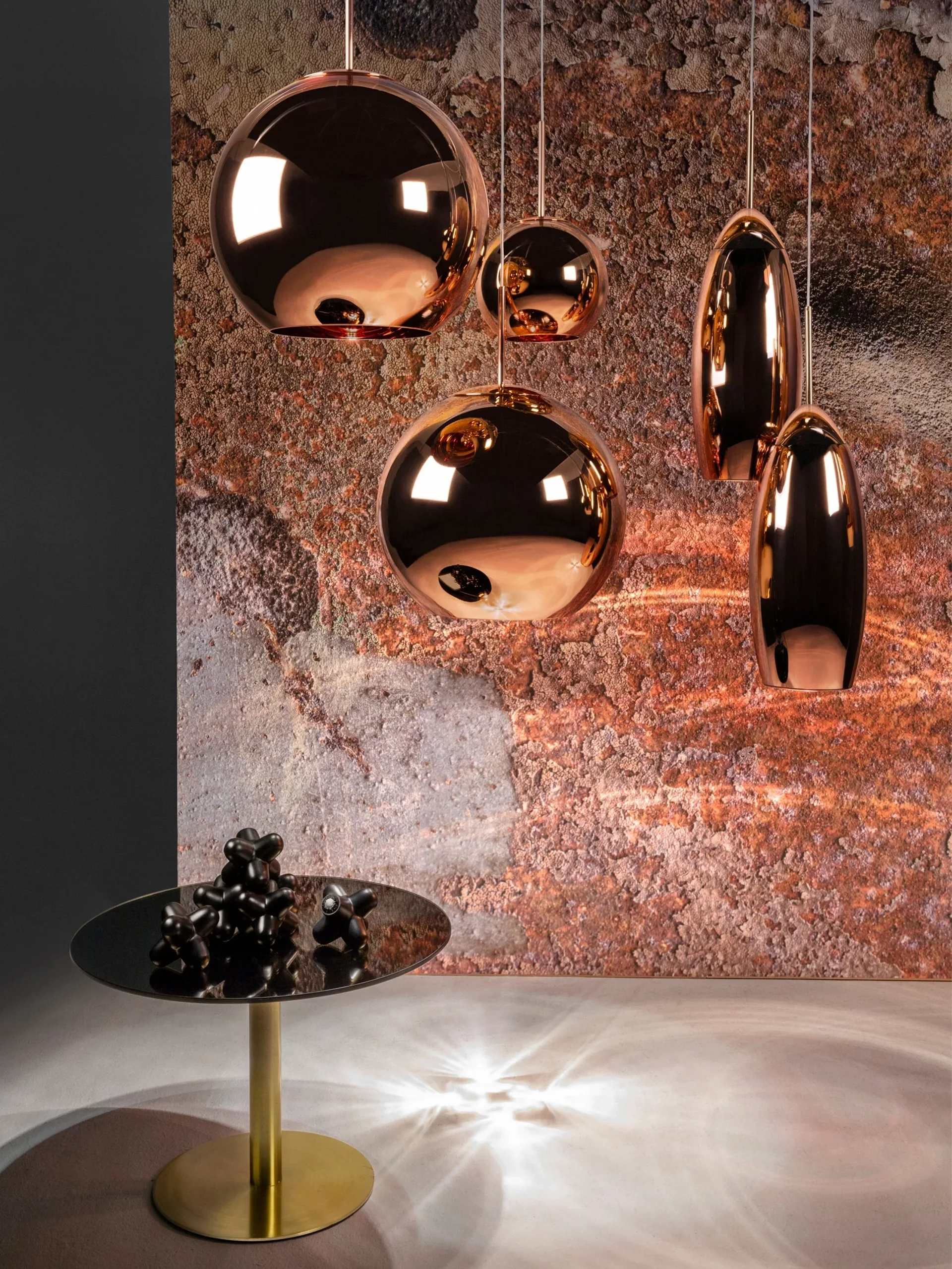 Copper Small Round Pendant | Polished Copper