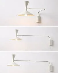 Minimalist White Metal Wall Sconce