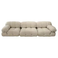 Camaleonda White Bouclé Modular Sofa