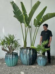 Glazed Oval Planter