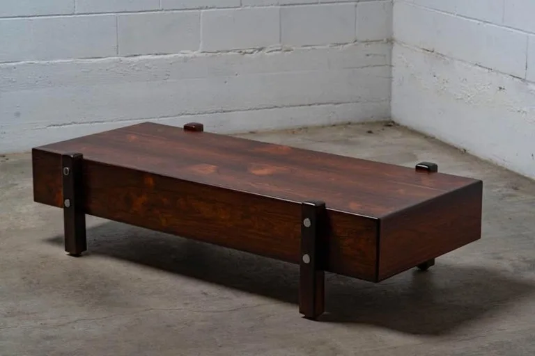 Sergio Rodrigues Eleh Rectangular Wood Coffee Table