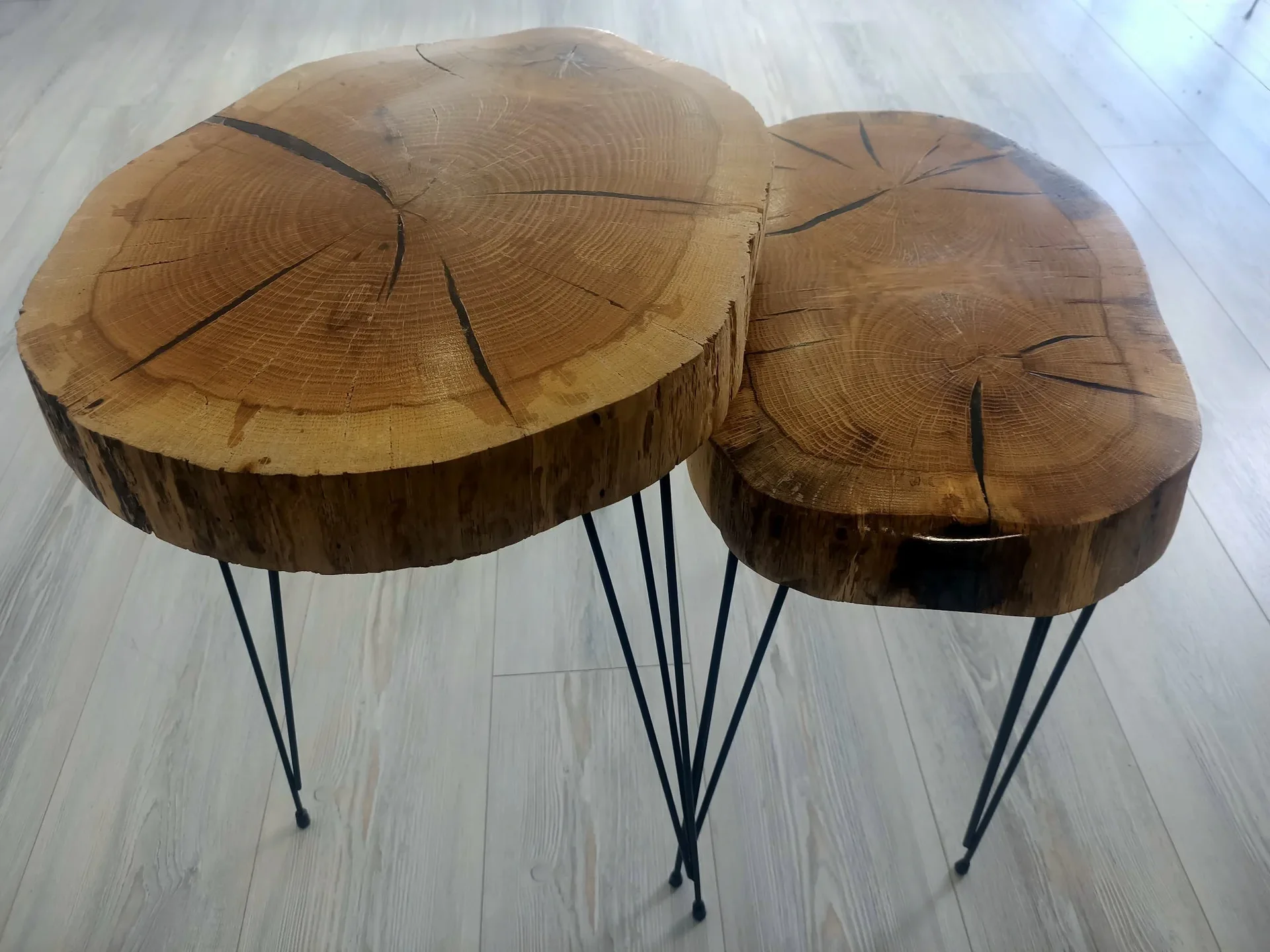 Natural Live Edge Side Table