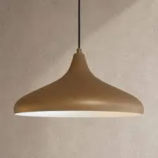 Matte Brown Metal Pendant Light