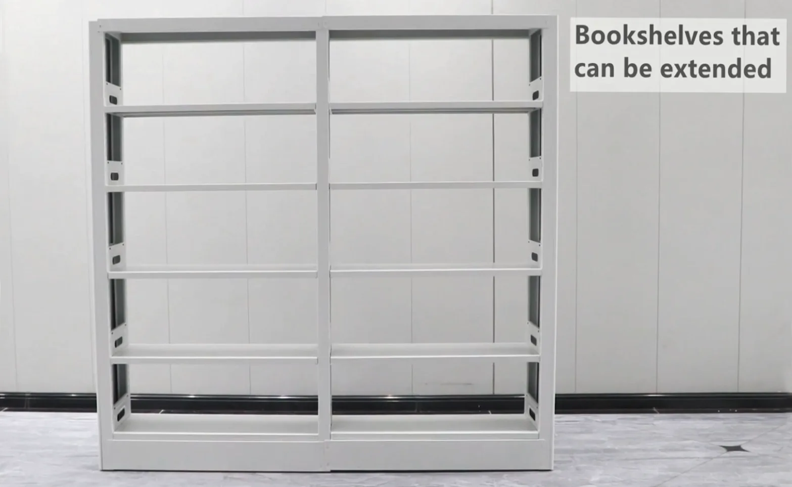 Minimalist Metal Modular Shelving Unit