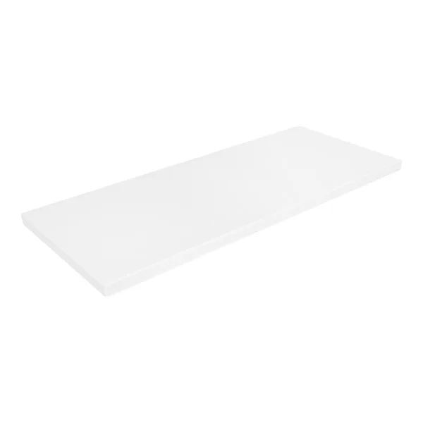 Rectangular Solid White Dining Table Top