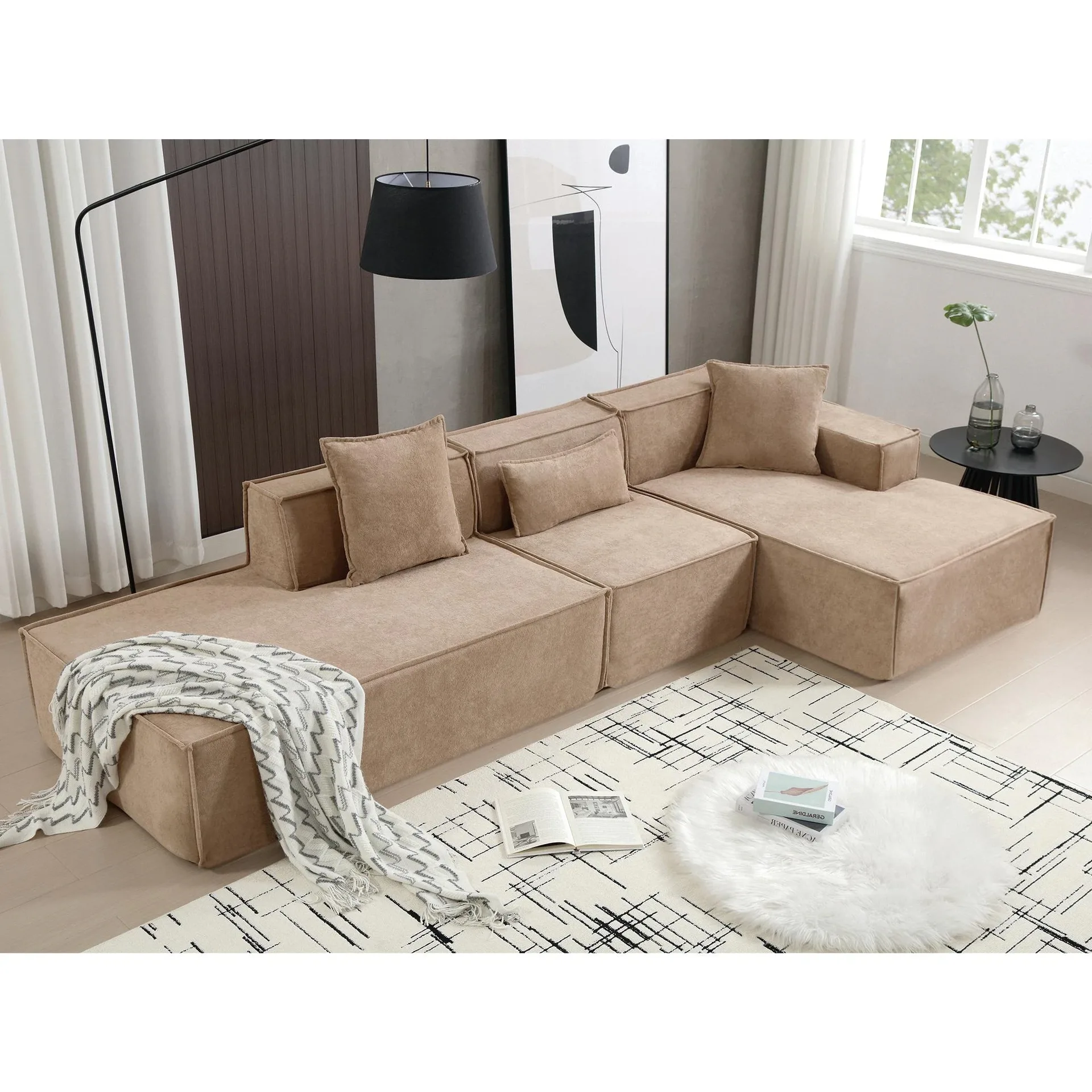 Tan Modular Sofa