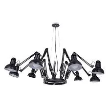 Dear Ingo Matte Black Spider Chandelier