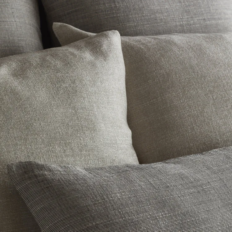 Isla Gray Textured Throw Pillow