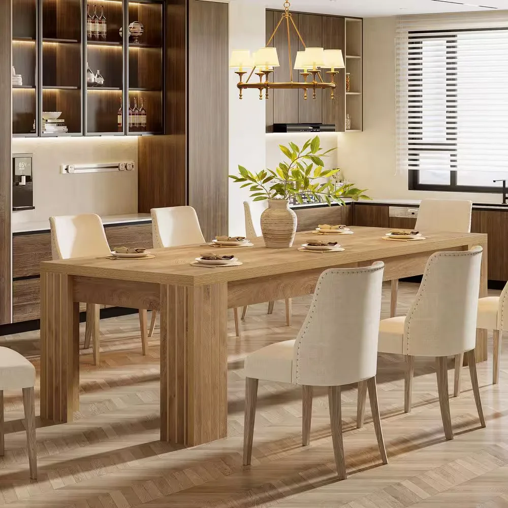 Roesler Natural Wood Rectangular Dining Table
