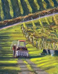 Harvest Impressionist Landscape Wall Art