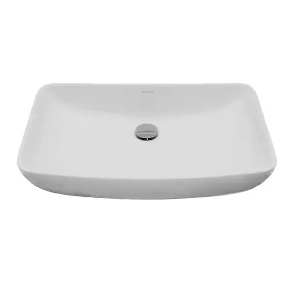 Karran Valera Rectangular White Vessel Sink