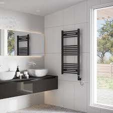 Matte Black Steel Towel Radiator