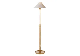 Hargett Antique Gold Floor Lamp