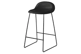 Black Plastic Bar Stool