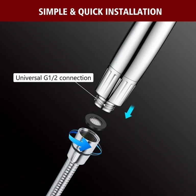 Chrome Handheld Shower Head