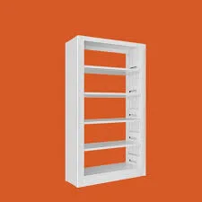 Modular White Steel Shelving Unit