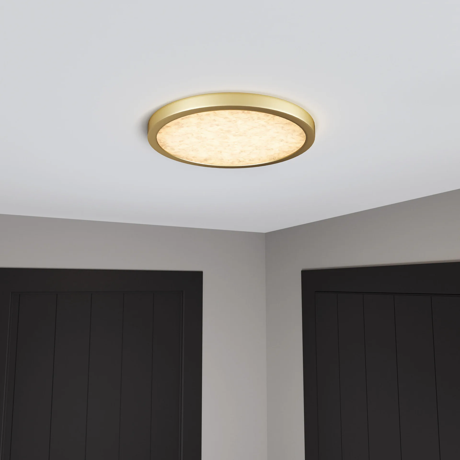 Round Brushed Gold Ceiling Downlight