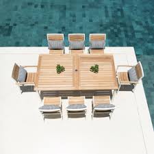 Oslo Rectangular Teak Outdoor Dining Table