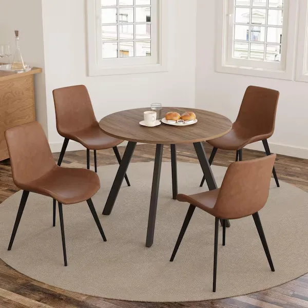 Mid-Century Modern Round Dining Table