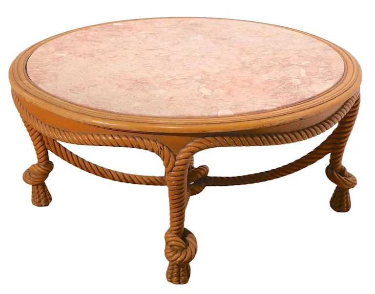 Round Marble Top Coffee Table