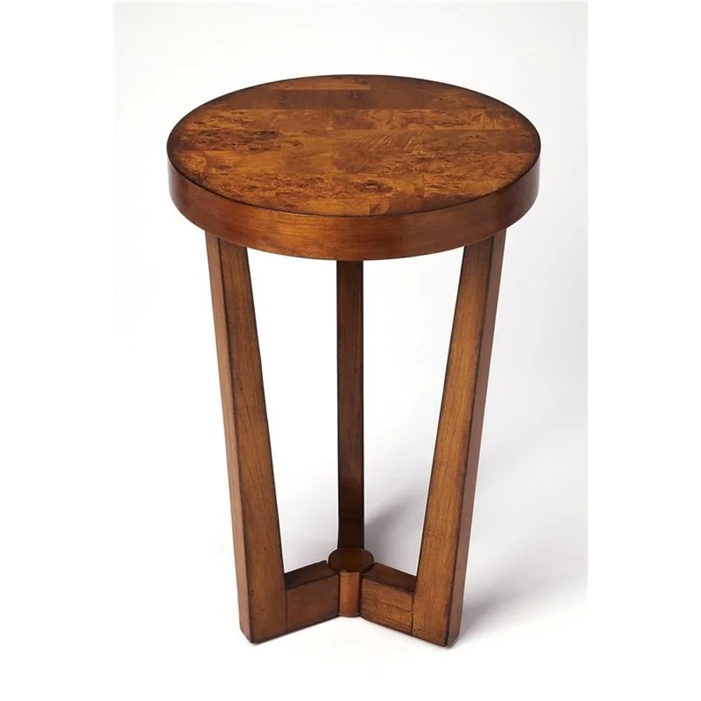 Round Wooden Side Table