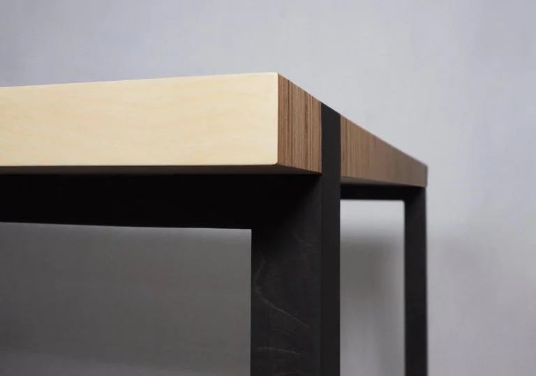 Minimalist Natural Wood Dining Table