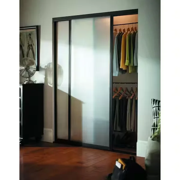 Bronze Aluminum Sliding Closet Doors