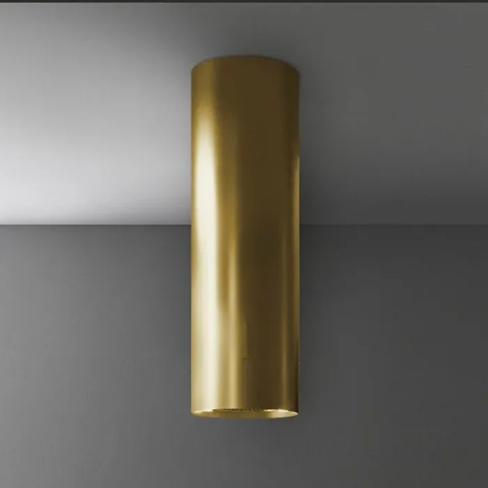 Falmec Polar Oro Brushed Gold Cylindrical Range Hood